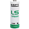 Select Saft Battery Sizes - LS 17500 A 3.6V Li-SOCl2 Cells Available in Multiple Versions